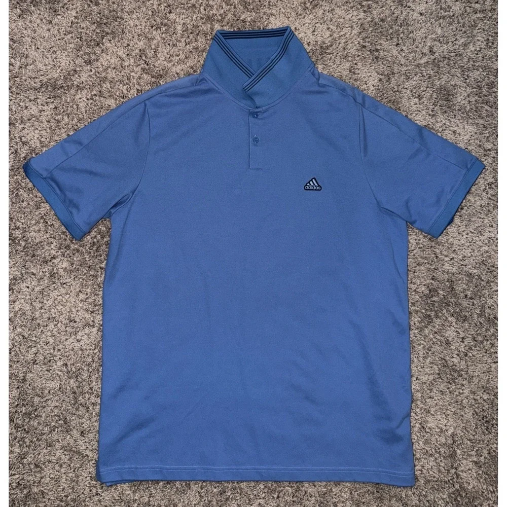 Adidas Primegreen Golf‎ Performance Polo Shirt, Blue, Men's Size XL